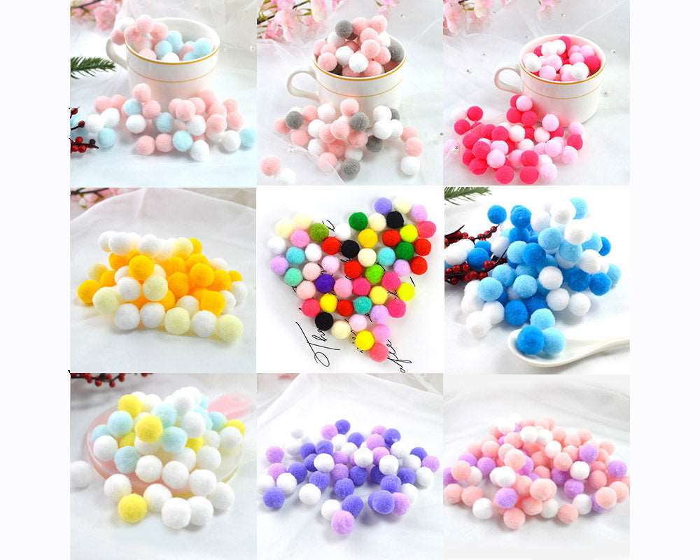 Assorted Pompoms Multicolor Arts and Crafts Pom Poms Balls for DIY Art Creative Crafts Decorations