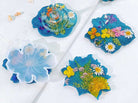 Coaster Moulds - Flowers (4pcs pack)