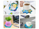 Coaster Moulds - Flowers (4pcs pack)