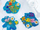 Coaster Moulds - Flowers (4pcs pack)