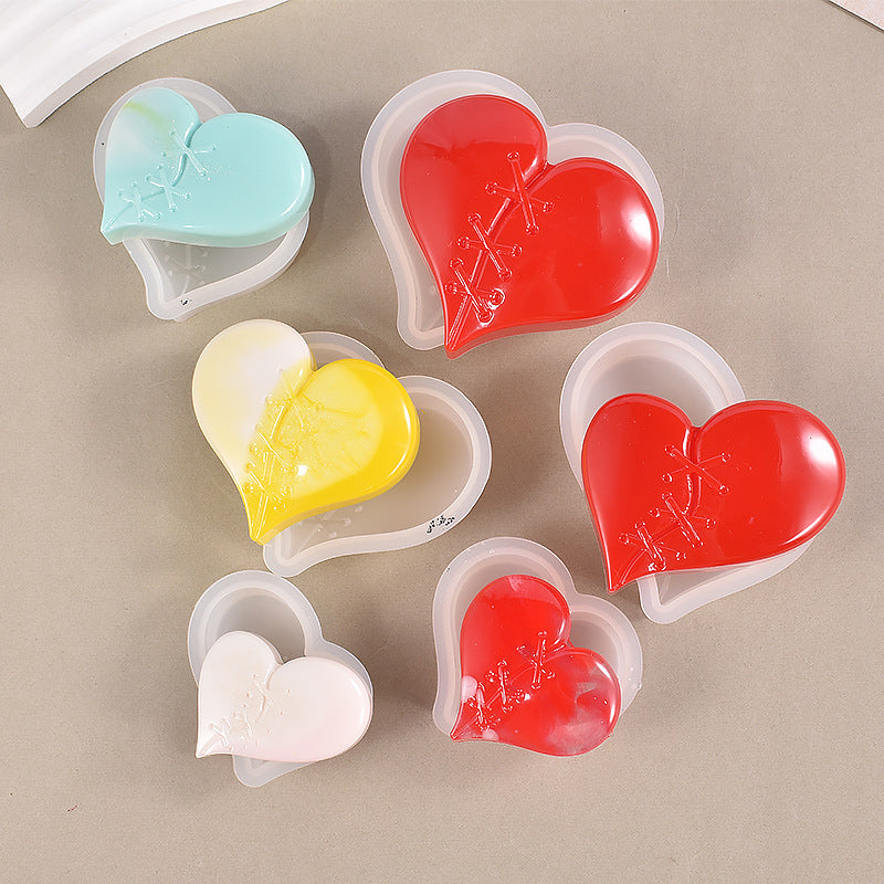 Heart shaped silicone molds sale
