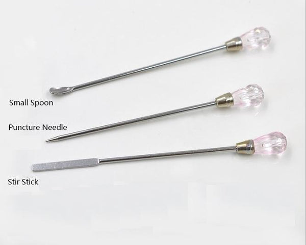 11 Pcs Silicone Resin Mold Tools Set Stirring Needle Spoon Tool Tweezers  Precision Kit, Anti-Static Electronics Tweezers Set for Resin Art