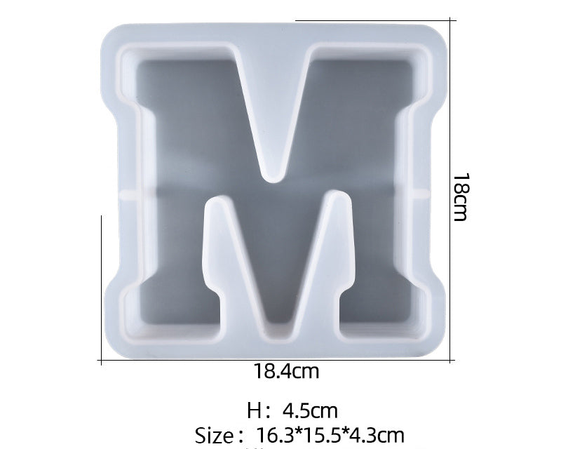 Large silicone letter molds best sale