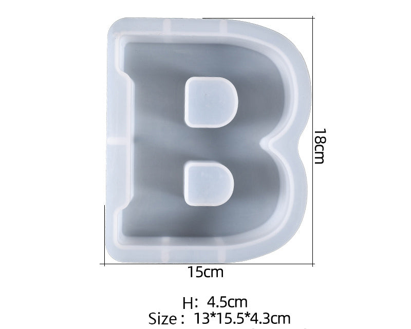 Large silicone letter molds shop